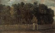 Francois Desportes, Study of a Park,Surrounded by Walls